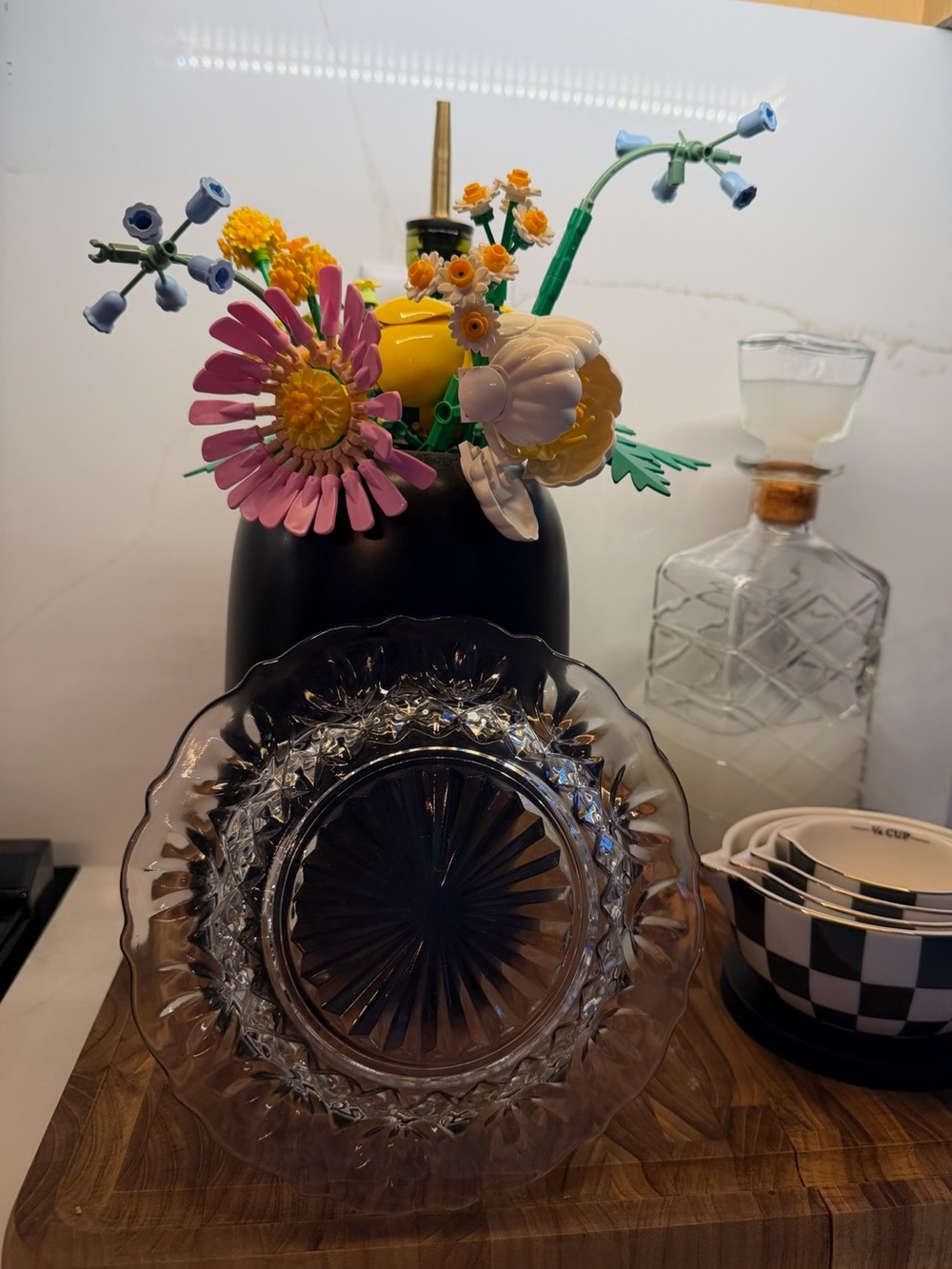 Flower Inspired Glass Trinket Dish